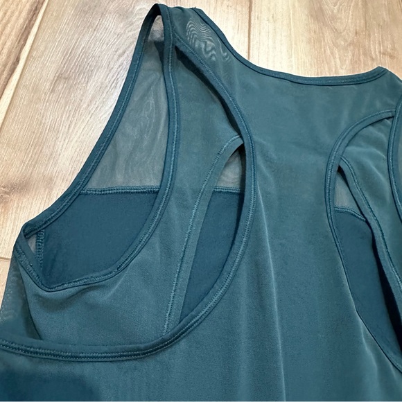 Lululemon Home Stretch Tank Submarine Teal Luxtreme Mesh 2 Small - Picture 7 of 9